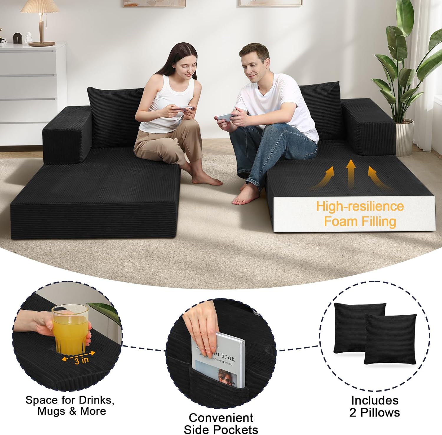 Space‑saving convertible design